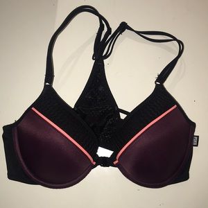 PINK VS front clasp push up bra